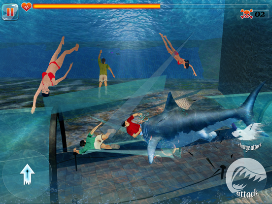 Scary Shark Unleashed 3D iPad screenshot 1 - Games app