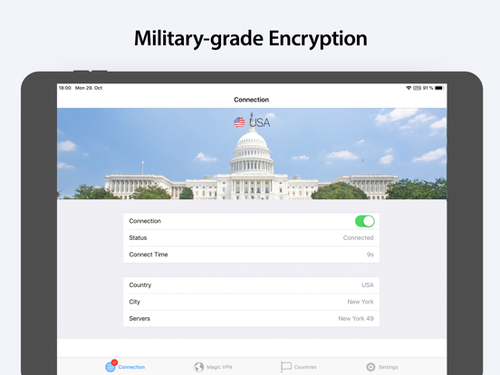 VPN Tracker World Connect iPad screenshot 5 - Productivity app