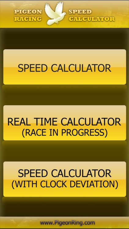 PIGEON RACING SPEED CALCULATOR