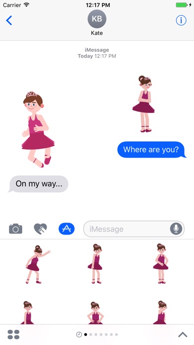 Ballerina Animated Emoji screenshot 2