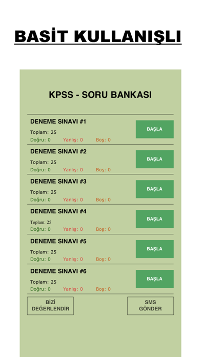 Screenshot #1 pour KPSS 2018 - Soru Bankası