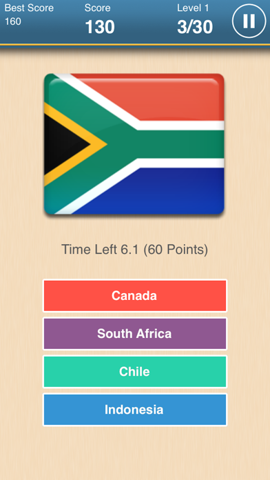 Hero of Flag - World Flags iPhone screenshot 1 - Games app