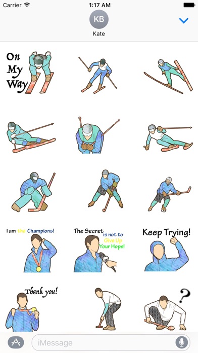 Winter Games Sportmoji Sticker screenshot 2