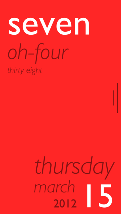 Tock - Text Clock iPhone screenshot 2 - Utilities app