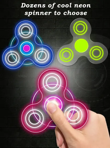 Neon Fidget Spinner Simulator