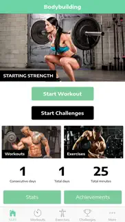 bodybuilding exercise guide iphone screenshot 1