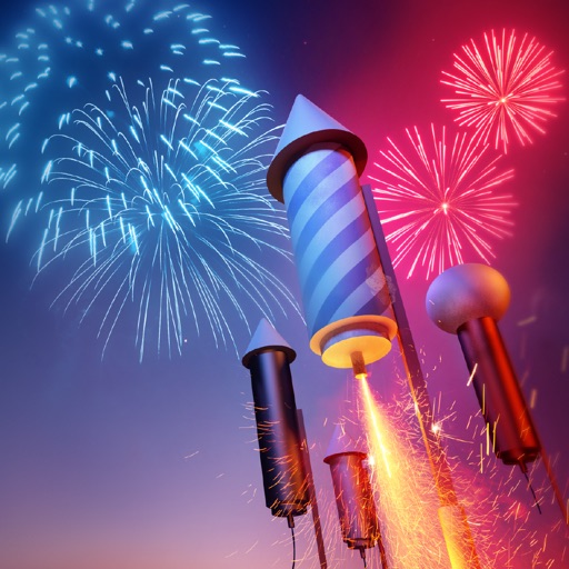 Animated Fireworks Stickers Icon