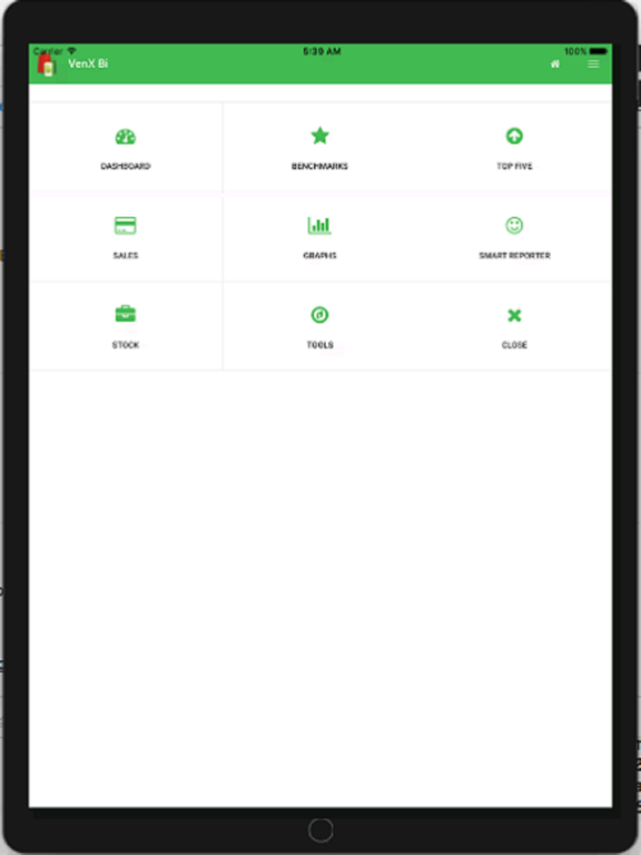 VenxBI iPad screenshot