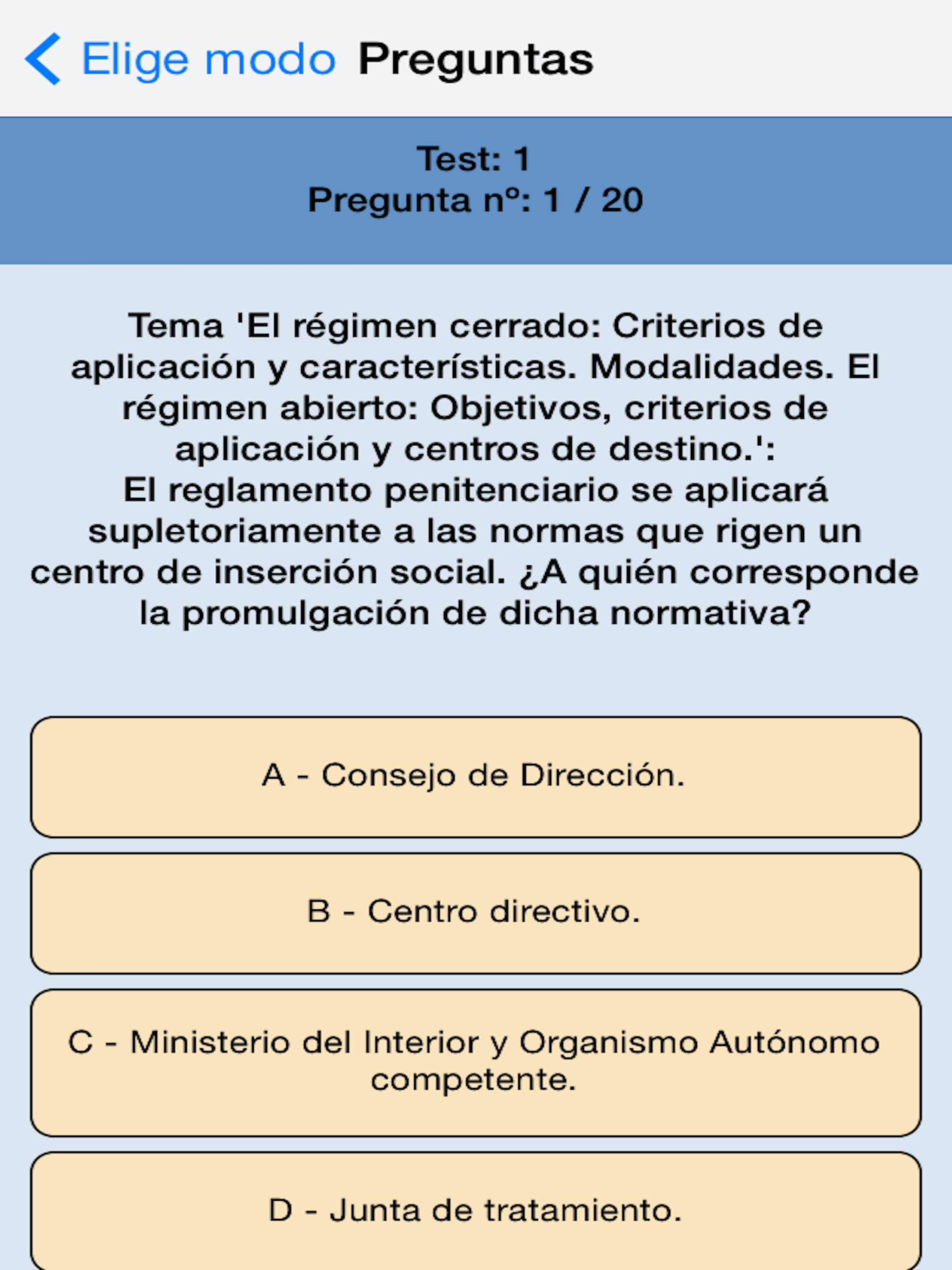TestOpos Inst. Penitenciarias