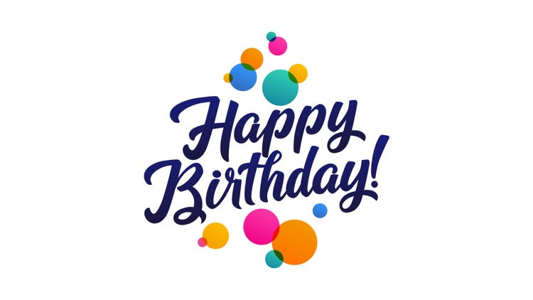Birthday iMessage Stickers App screenshot-3
