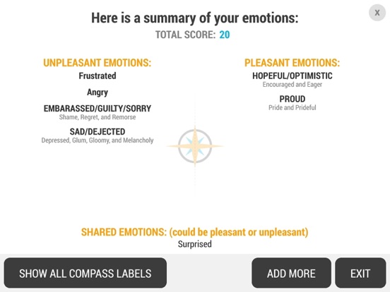 My Emotional Compass iPad app afbeelding 5