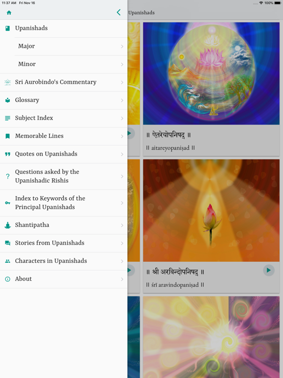 The Upanishads iPad screenshot 5 - Book app