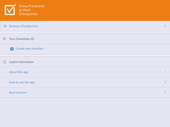 Stress Prevention Checkpoints