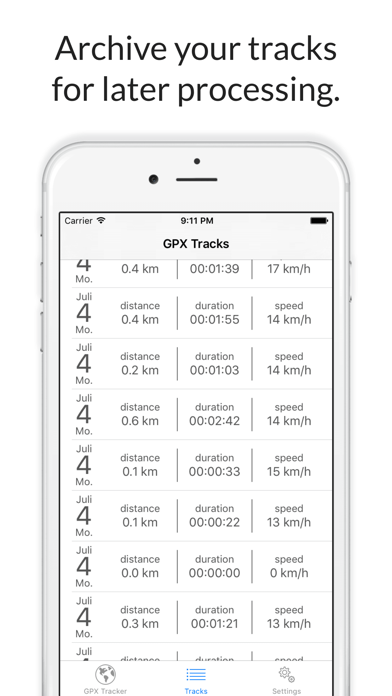 Screenshot #3 pour GPX Trail Tracker
