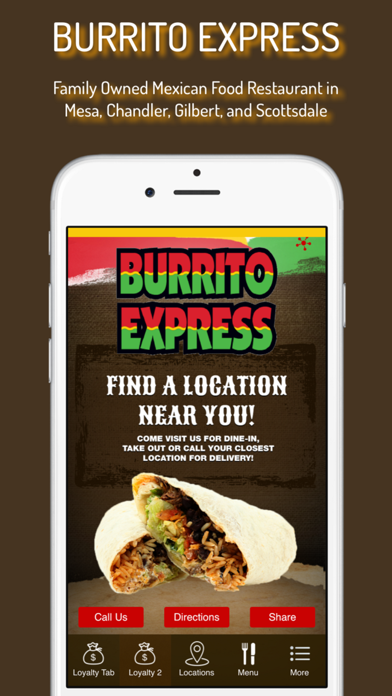 Burrito Express Screenshot 1 - AppWisp.com Burrito Express Screenshot 1 - AppWisp.com