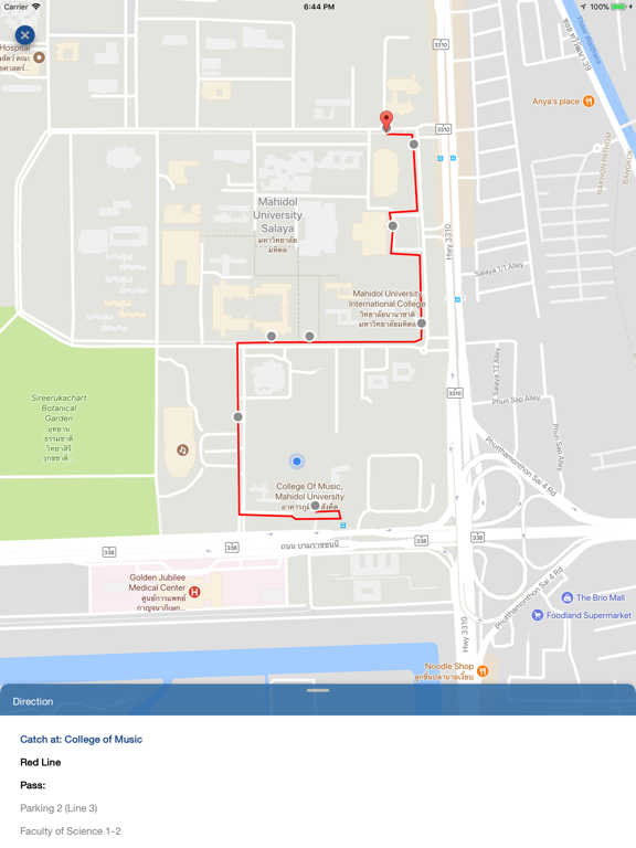 MU Tram iPad screenshot 4 - Navigation app