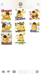 Detective Pikachu Sticker Pack screenshot