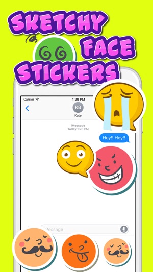 Sketchy Face Stickers(圖1)-速報App
