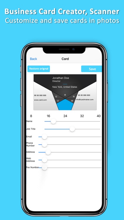 Business Card Creator, Scanner