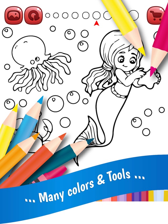 Screenshot #5 pour Sirènes Coloring Book