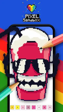 Game screenshot Pixel Sandbox Color by number apk
