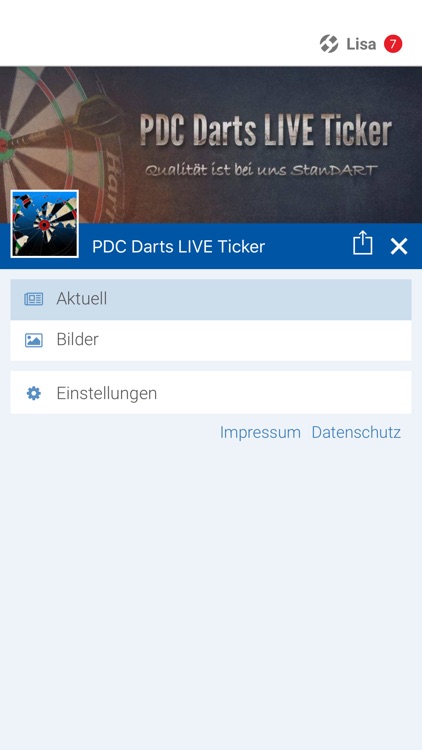 PDC Darts LIVE Ticker