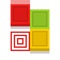 Blicke is a unique puzzle game in which you have to slide the colored blocks across the board to take each one of them to their target