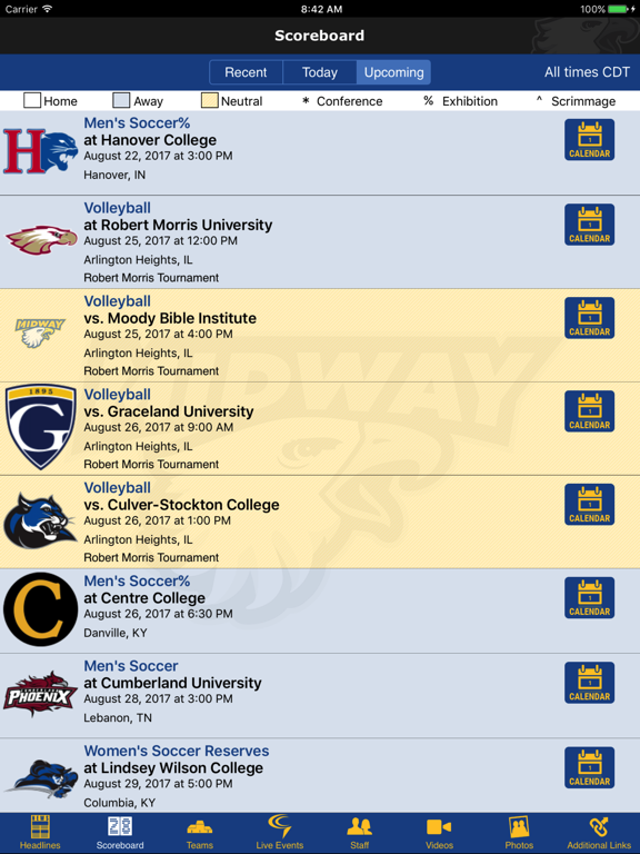 Screenshot #6 pour Midway University Athletics