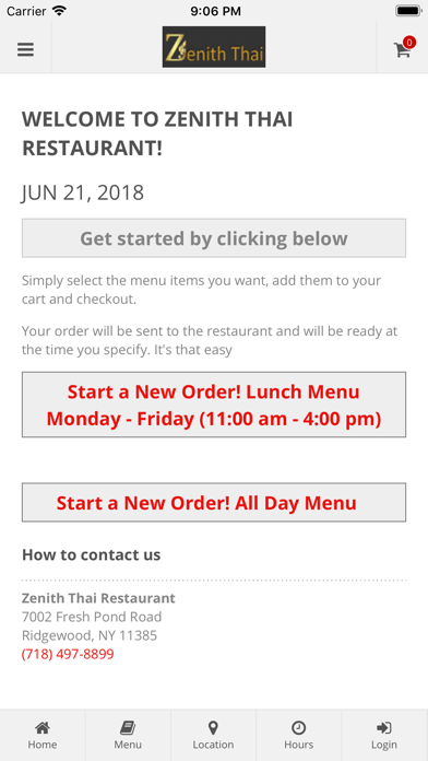 How to cancel & delete Zenith Thai Restaurant from iphone & ipad 1
