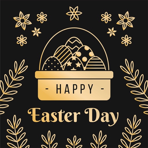Glittering & Gold Easter Day icon