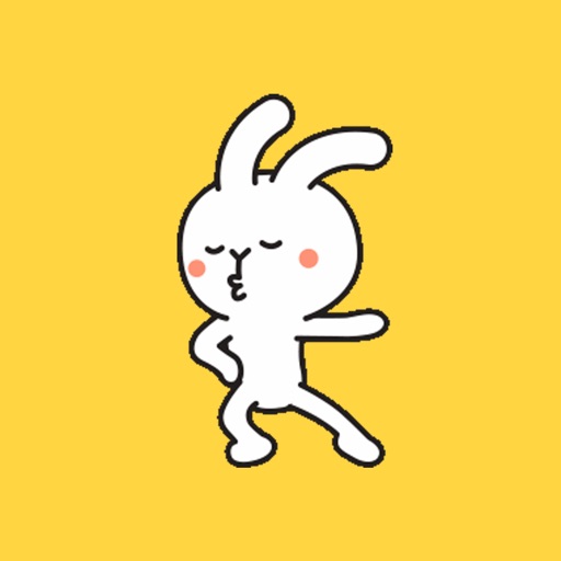 Funny Rabbit Dancing 2 Animate Icon