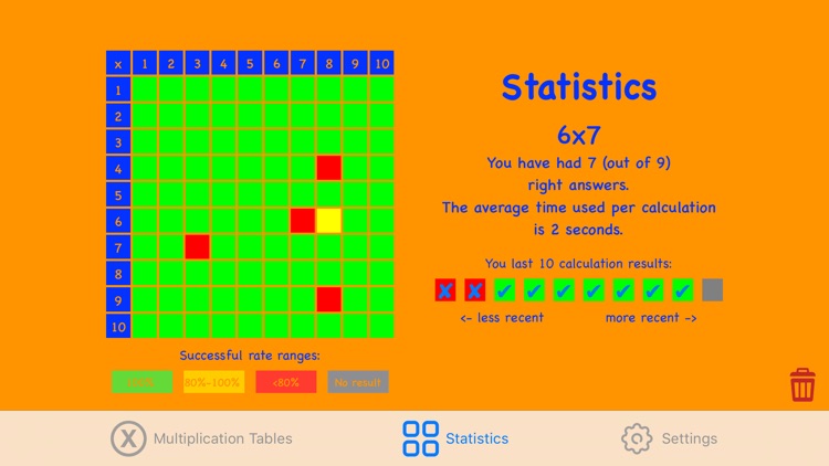 Multiplication Tables App screenshot-3