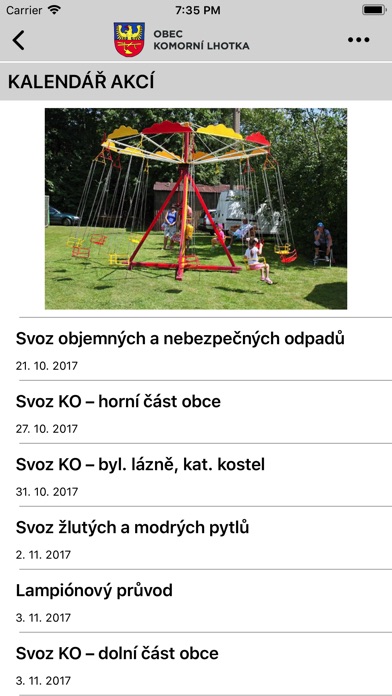 Obec Komorní Lhotka screenshot 3