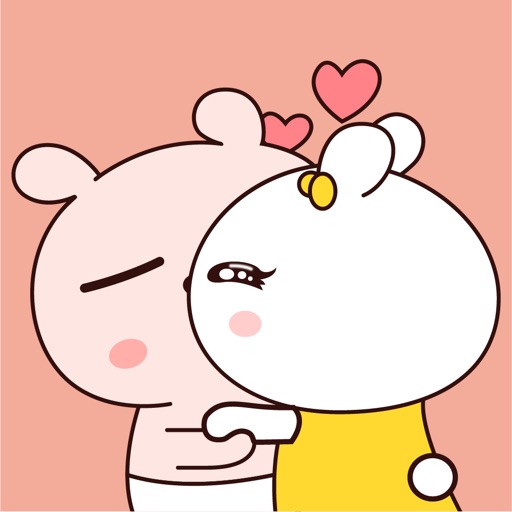 Animated Couple Bear Stickers - AppWisp.com