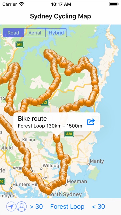 Sydney Cycling Map