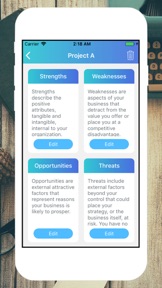 Business S.W.O.T. Analysis screenshot