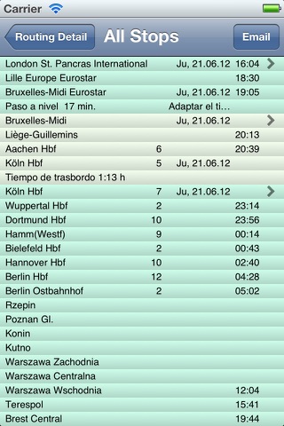 iRail European Rail Timetables screenshot 4