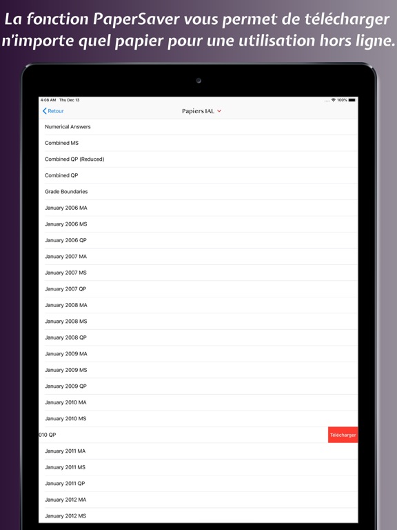 Screenshot #5 pour A+Papers: Papiers de A-levels