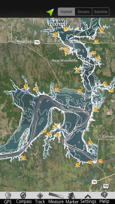 Lake Texoma Nautical Charts Screenshot