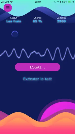 Capture d'écran de Ampere - Batterie En Charge sur iPhone 3