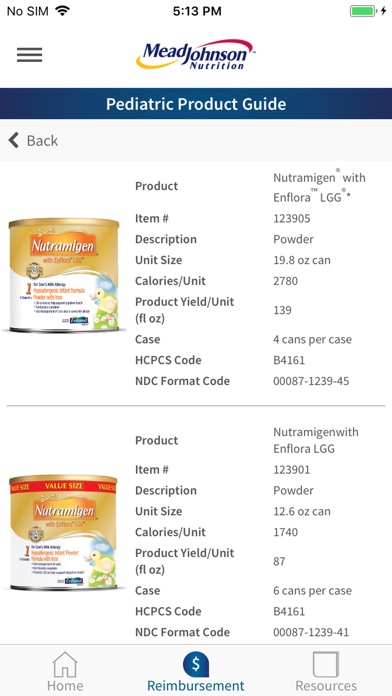 MJN Pediatric Product Guide screenshot 4