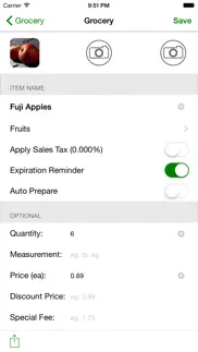 smart shopping list a la carte iphone screenshot 4