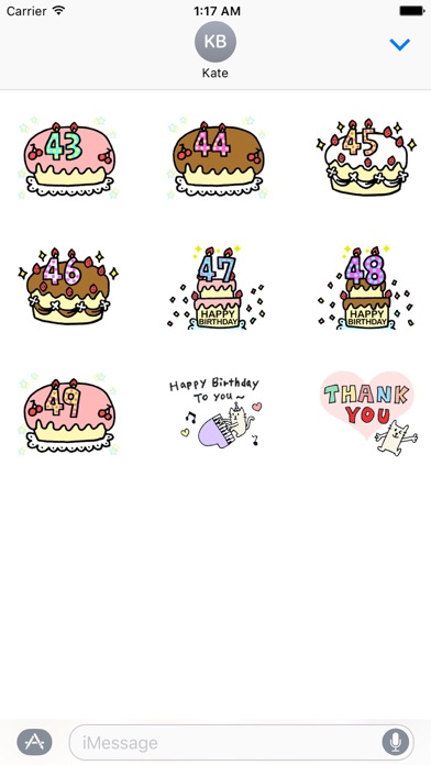 Animated Birthday Sticker Ver1 screenshot 3