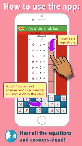 Game screenshot Addition Tables - Montessori apk