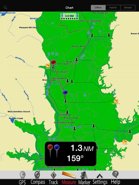 Toledo Bend Nautical Chart Pro screenshot-3