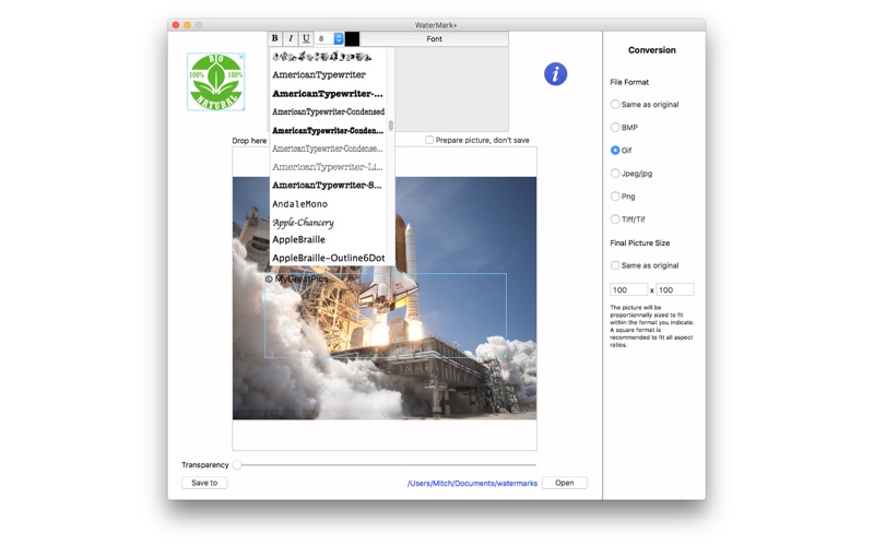 Screenshot #3 pour WaterMark+