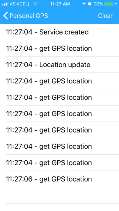 Personal GPS screenshot 2