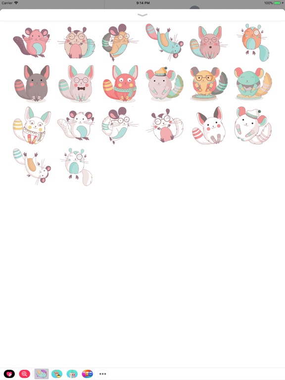 Cute Chinchilla Stickers