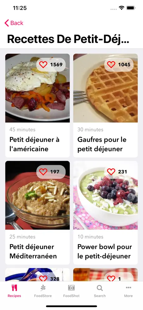 Recettes végétariennes