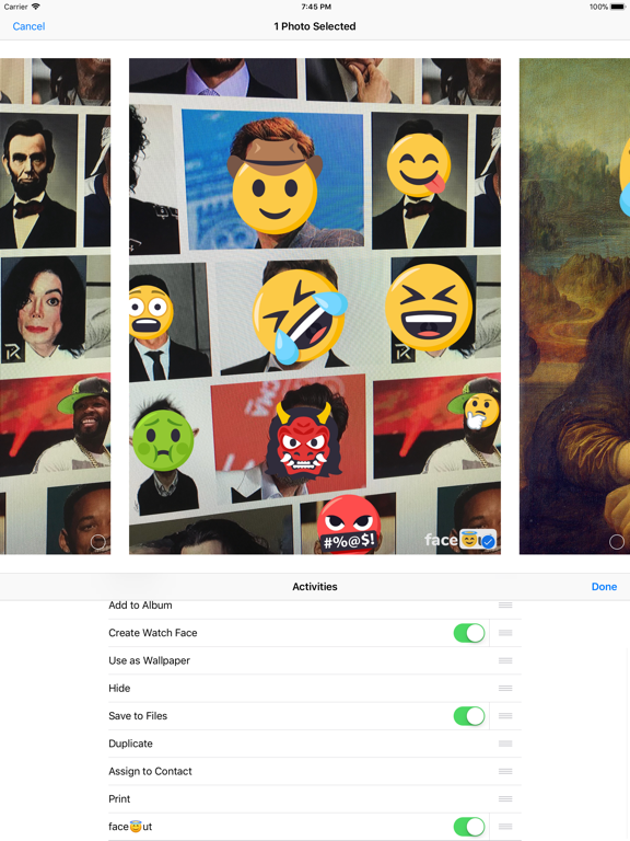 faceout - emoji privacy camera iPad screenshot 5 - Photo & Video app